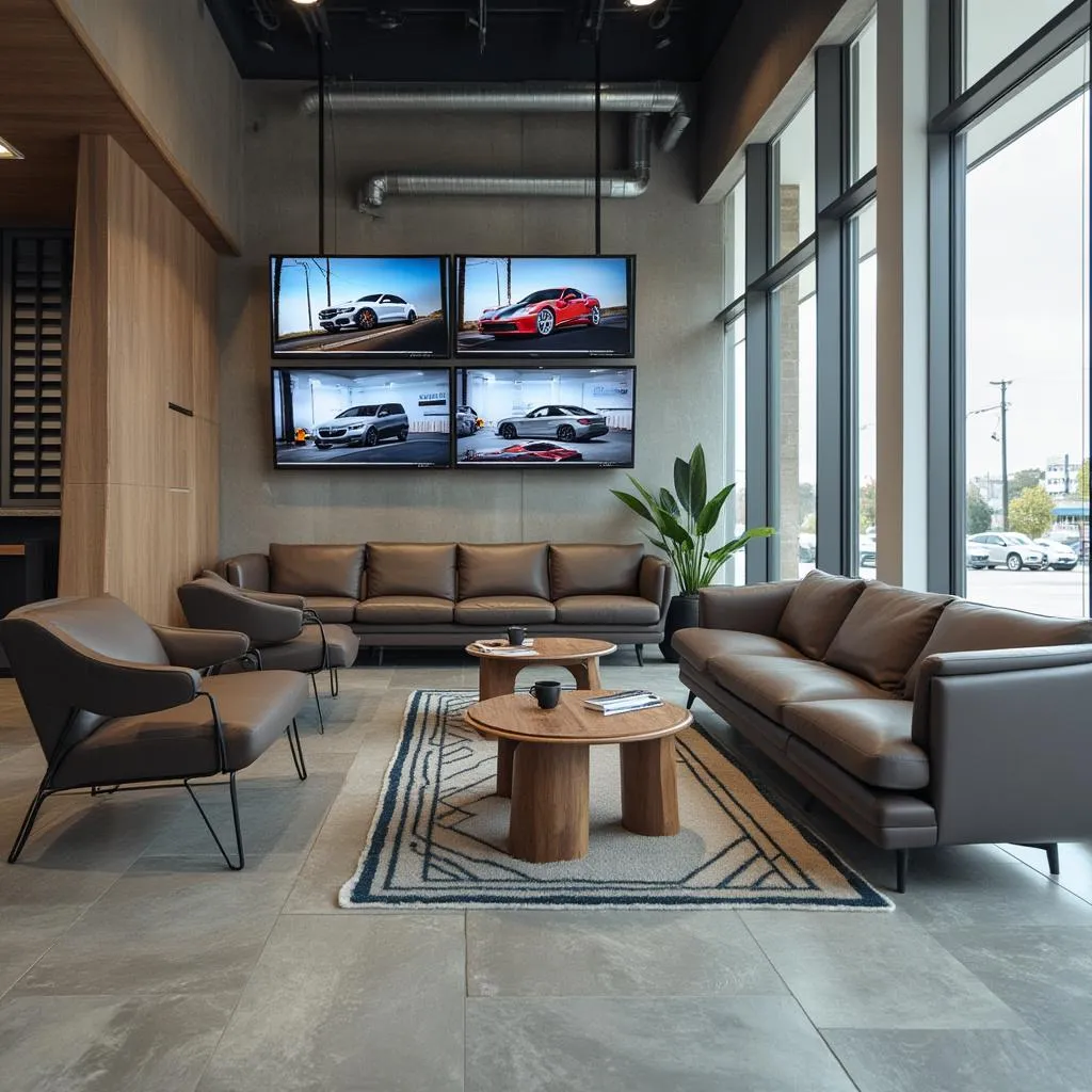 Sala de espera para clientes